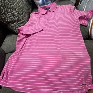Ralph Lauren Pink and White Polo Shirt